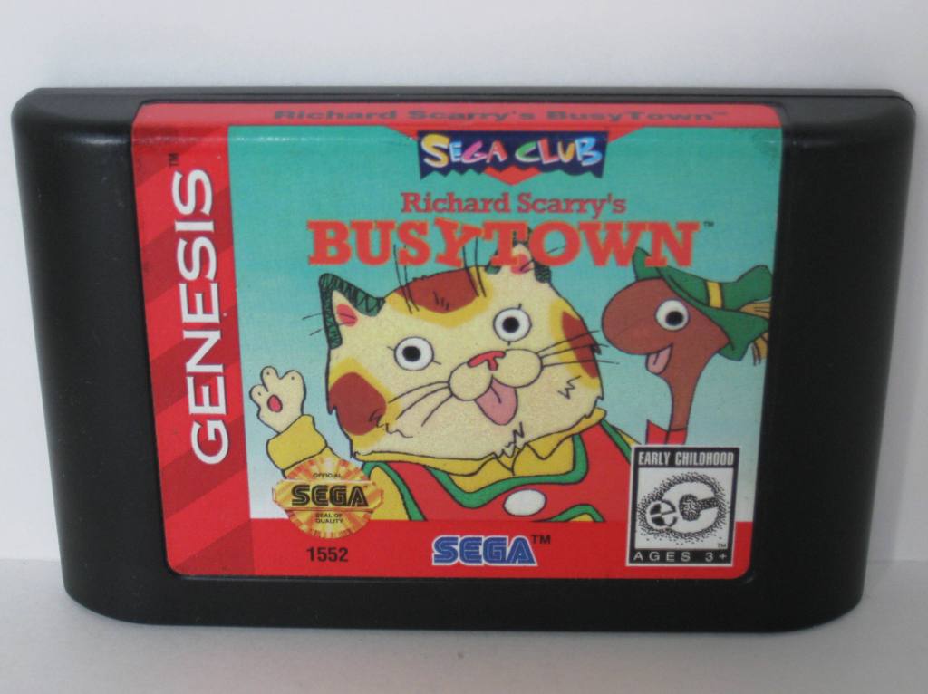 Richard Scarrys Busy Town - Genesis Game